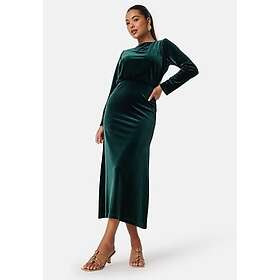 Bubbleroom Occasion Bow Velvet Midi Dress