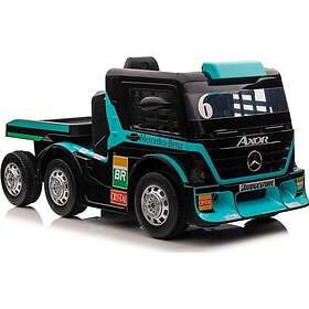 Lean Toys Bilar Batteri Bil Mercedes+ Trailer Xmx622b Lcd Blå