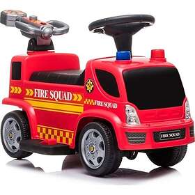 Lean Toys Cars Fire Brigade Ride-On Cannon Soap Bubble Sounds Roosters Rechargeable Footrest