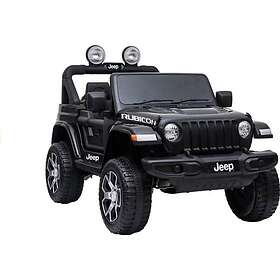 Lean Toys Cars Bil På Jeep Rubicon 4X4 Svart Batteri