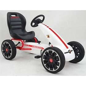 Lean Toys Sport Kart Med Pedaler Vit