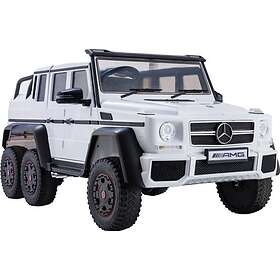 Lean Toys Cars Batteribil Mercedes G63 6X4 24V Vit