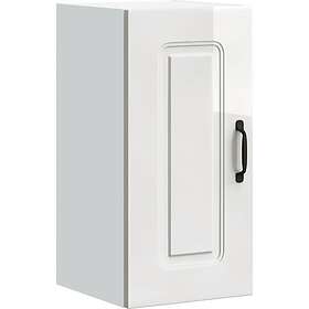 vidaXL Kalmar Väggskåp Högblank Vit 80x30x60cm Konstruerad Trä