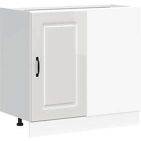 vidaXL Kalmar Høyglans Hvit Kjøkkenskap Konstruert Tre