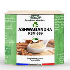 Laboratoire Floralpina Ashwagandha Bio 120 Gélules 60 KSM-66