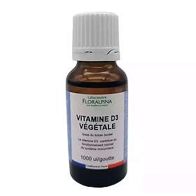 Laboratoire Floralpina Vitamine D3 Végétale Liquide 20ml 1 000 UI/goutte