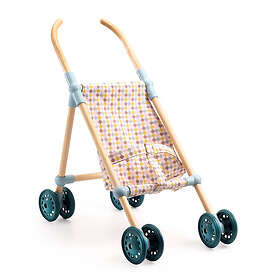 Djeco Wooden Doll Stroller Little Cubes 44 cm