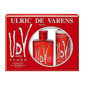 Ulric De Varens UDV Flash For Men Parfymset (100ml edt, 200ml deodorant spray)