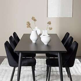 Venture Home Matgrupp Ellis 230 med 6 st Night Stolar