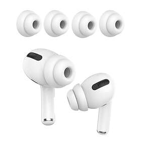 Skalo 2-PACK AHASTYLE AirPods Pro 1/2 Öronkuddar i Silikon Dubbel Design L Vit