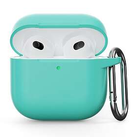 Skalo AirPods 4 Ultratunn Silikon Fodral Turkos