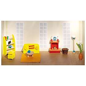 Goki Dollhouse Furniture Living Room 24dlg.