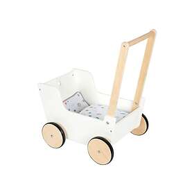 Small Foot Wooden Push Doll Carriage Little Button