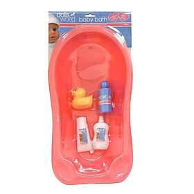 Dolls World Bathroom set including bathtub