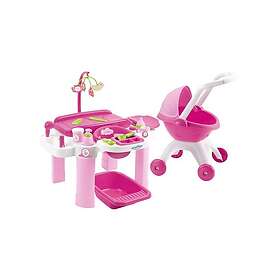 Ecoiffier Ecoffier Care Set with Doll Carriage