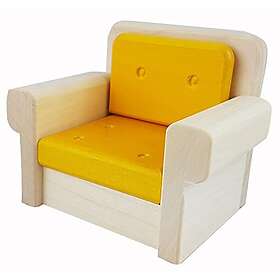 Rülke Holzspielzeug 22696 dockhustillbehör, träfärger, gul