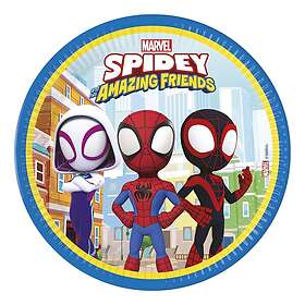 Papperstallrikar Spidey & Hans Fantastiska Vänner 8-pack