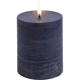 Uyuni Lighting LED Pillar Candle, Dark Blue, Rustic, 7,8 x 10,1 cm (4/24)