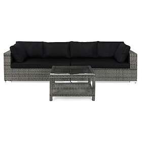 Comfort Garden Loungegrupp Bahamas 4-sits Rak med Bord 75x75 Utomhus 617092