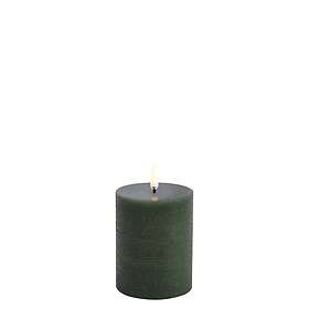 Uyuni Lighting LED Pillar Candle, Olive Green, Rustic, 7,8 x 10,1 cm (4/24)