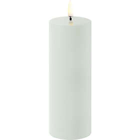 Uyuni Lighting LED Pillar Candle, Dusty Green, Smooth, 5,8x15,2 cm