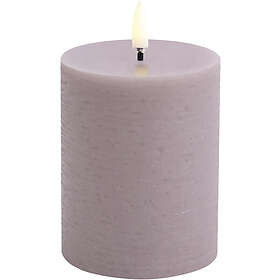 Uyuni Lighting LED Pillar Candle, Light Lavender, Rustic, 7,8 x 10,1 cm (4/24)