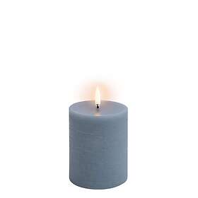 Uyuni Lighting LED Pillar Candle, Hazy Blue, Rustic, 7,8 x 10,1 cm (4/24)