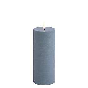 Uyuni Lighting LED Pillar Candle, Hazy Blue, Rustic, 7,8 x 20,3 cm (4/24)