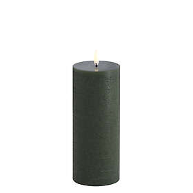 Uyuni Lighting LED Pillar Candle, Olive Green, Rustic, 7,8 x 20,3 cm (4/24)