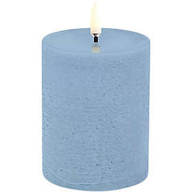 Uyuni Lighting LED Pillar Candle, Sky Blue, Rustic, 7,8x10,1 cm