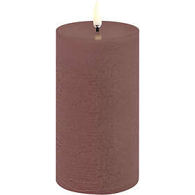 Uyuni Lighting LED Pillar Candle, Terracotta, Rustic, 7,8x15,2 cm