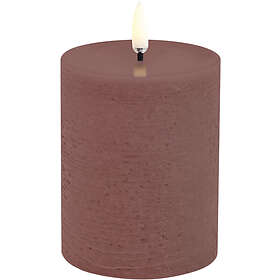 Uyuni Lighting LED Pillar Candle, Terracotta, Rustic, 7,8x10,1 cm