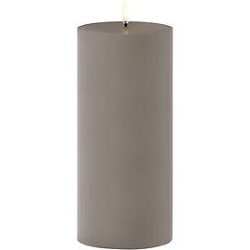 Uyuni Lighting Outdoor LED Pillar Candle, Sandstone, 8,4x20 cm