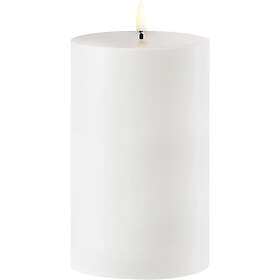 Uyuni Lighting Outdoor LED Pillar Candle, White, 8,4x15 cm