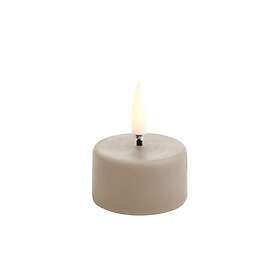 Uyuni Lighting LED Tealight Premium w/ Screw, Sandstone wax, Smooth, 4x2,5 cm