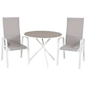 Venture Home Cafégrupp Pincy Ø 90 med 2 Copacabana Stolar GR18331