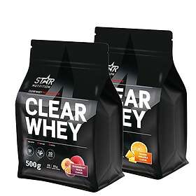 Star Nutrition 2 x clear Whey Vassleprotein 500g