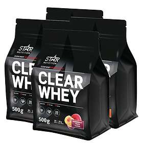 Star Nutrition 4 x Clear Whey Vassleprotein 500g