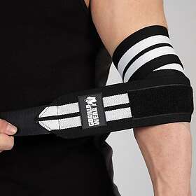 Gorilla Wear Elbow Wraps, Black/White, 1,2 m