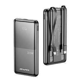 Awei P76K Powerbank 10000mAh 22,5W Med Digital Display