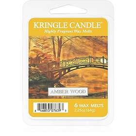 Kringle Candle Amber Wood vaxsmältning 64g