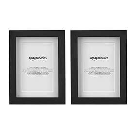 Amazon Basics 2 stycken, fotoram med matta – 13 x 18 cm, matt till 10 x 15 cm