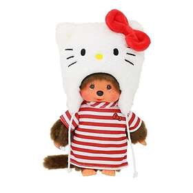 Monchhichi Hello Kitty plyschleksak BANDAI Mjuk plyschleksak