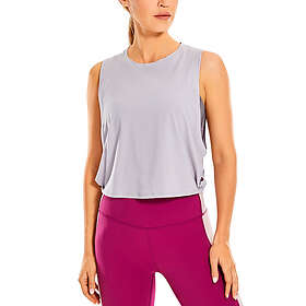 CRZ YOGA Pima Cotton Workout Tank Crop Sports Shirt  