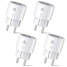 Eightree ET20-4 Smart WLAN-uttag mäter strömförbrukningsmätare 4-pack