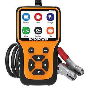 MOTOPOWER MP0515A 12V bilbatteriladdningstestare och generatoranalysator