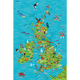 Children’s Wall Map of the United Kingdom and Ireland