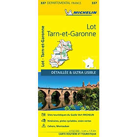 Lot, Tarn-et-Garonne Michelin Local Map 337