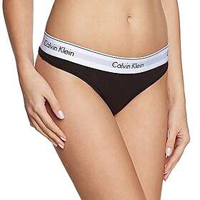 Calvin Klein Dam Modern Cotton Stringtrosor, Svart, M