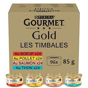 Nestlé GOURMET Gold 12431104 Kattmat, Flerfärgad, 96 x 85g